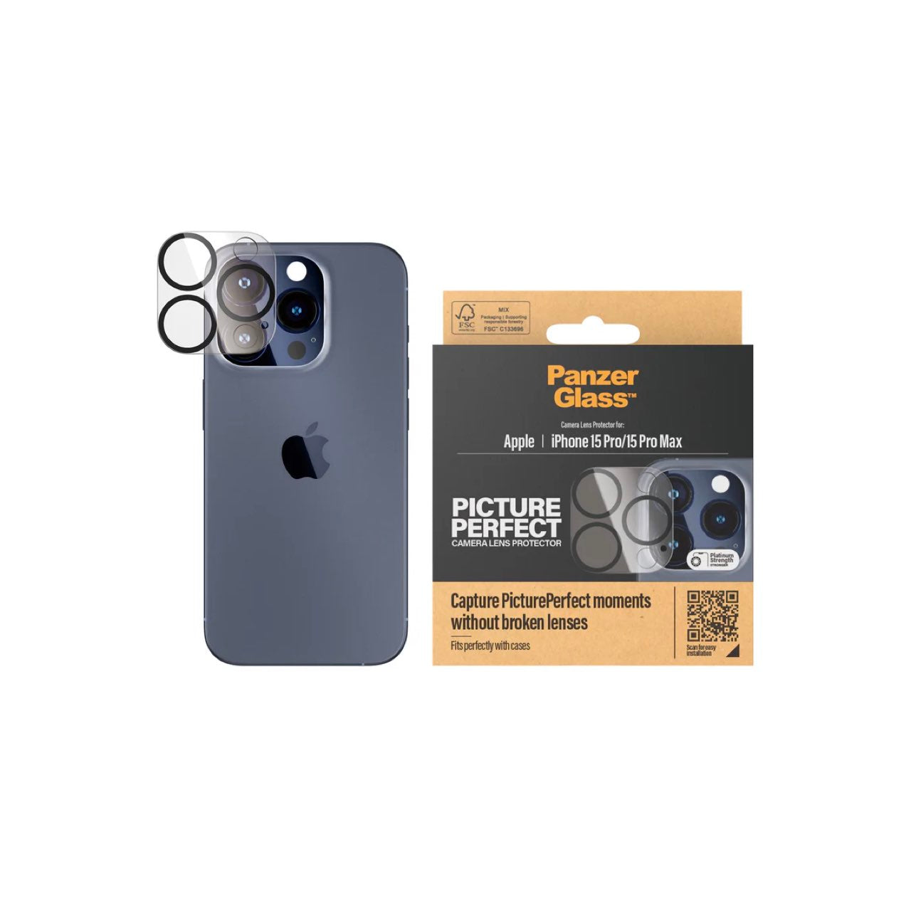 PANZERGLASS CAMERA LENS PROTECTOR PICTURE PERFECT APPLE IPHONE 15 PRO/15 PRO MAX