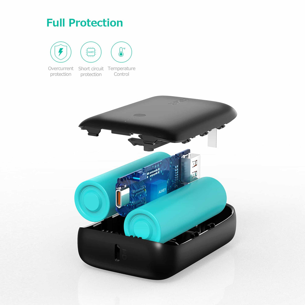 Aukey BPB-N83S 20W USB C PD & USB QC3.0 SCP 10000mAH Mini Power Bank