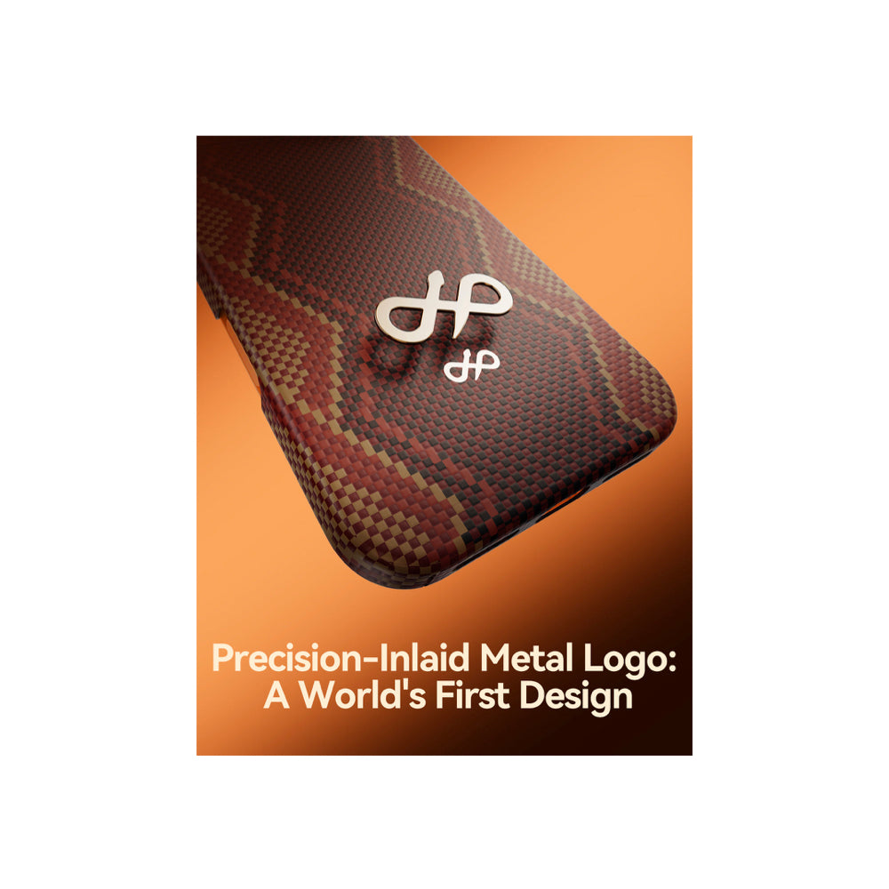 Raptic Aramid Fiber Skin-Bionic Magsafe Case for iPhone 17 Pro Max - Snake