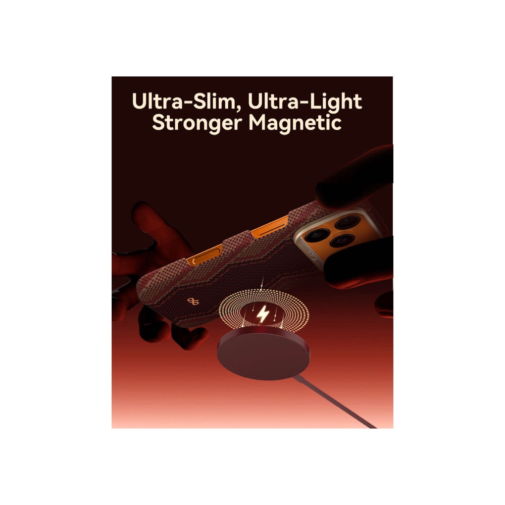 Raptic Aramid Fiber Skin-Bionic Magsafe Case for iPhone 17 Pro Max - Snake