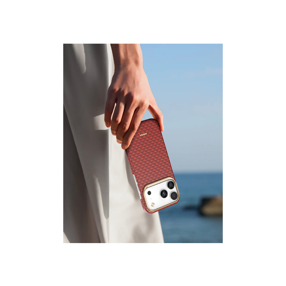 Raptic Aramid Fiber Skin-Origin Magsafe Case for iPhone 17 Pro - Oriental