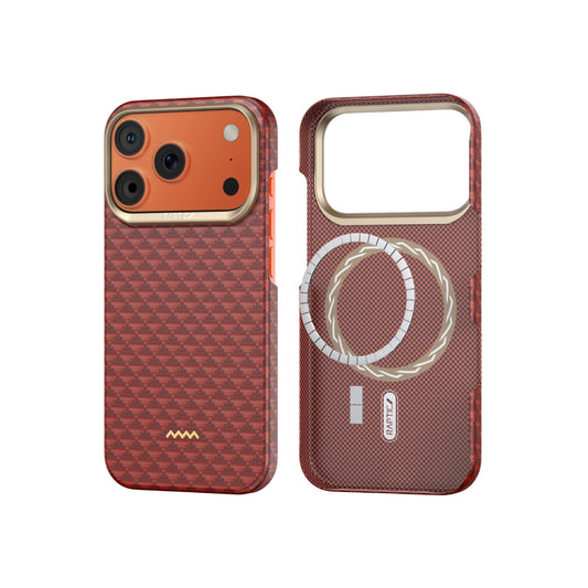 Raptic Aramid Fiber Skin-Origin Magsafe Case for iPhone 17 Pro Max - Oriental