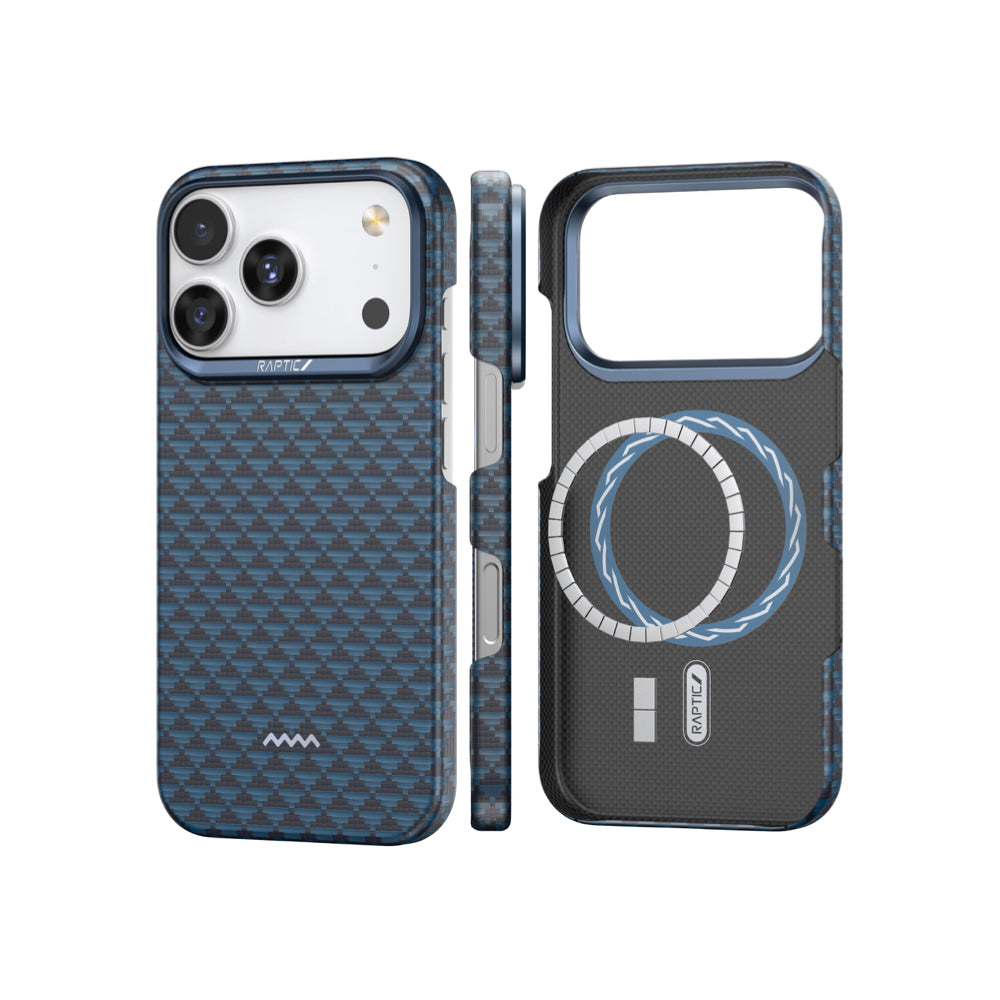 Raptic Aramid Fiber Skin-Origin Magsafe Case for iPhone 17 Pro Max - Profound