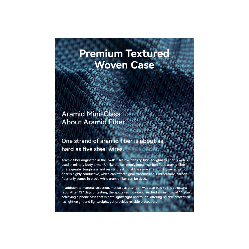 Raptic Aramid Fiber Skin-Origin Magsafe Case for iPhone 17 Pro Max - Profound