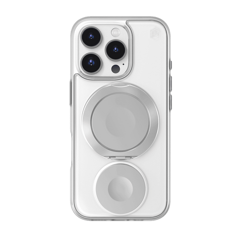 STM Goods Roll Spin Magsafe (IP16 Pro Max) - Clear / Silver
