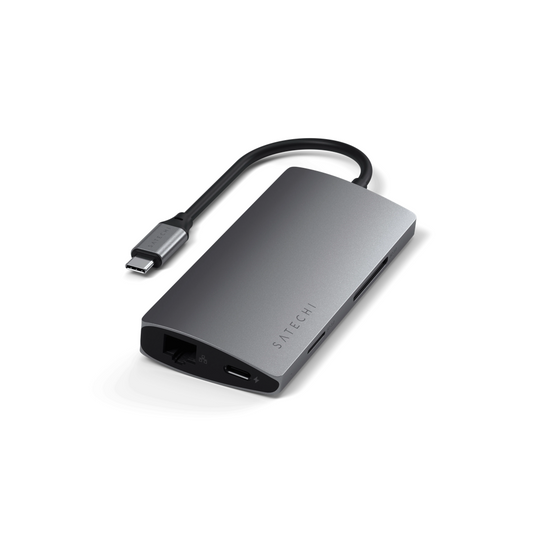 Satechi Type-C Multi-Port Adapter 4K Ethernet V2 (Space Grey)