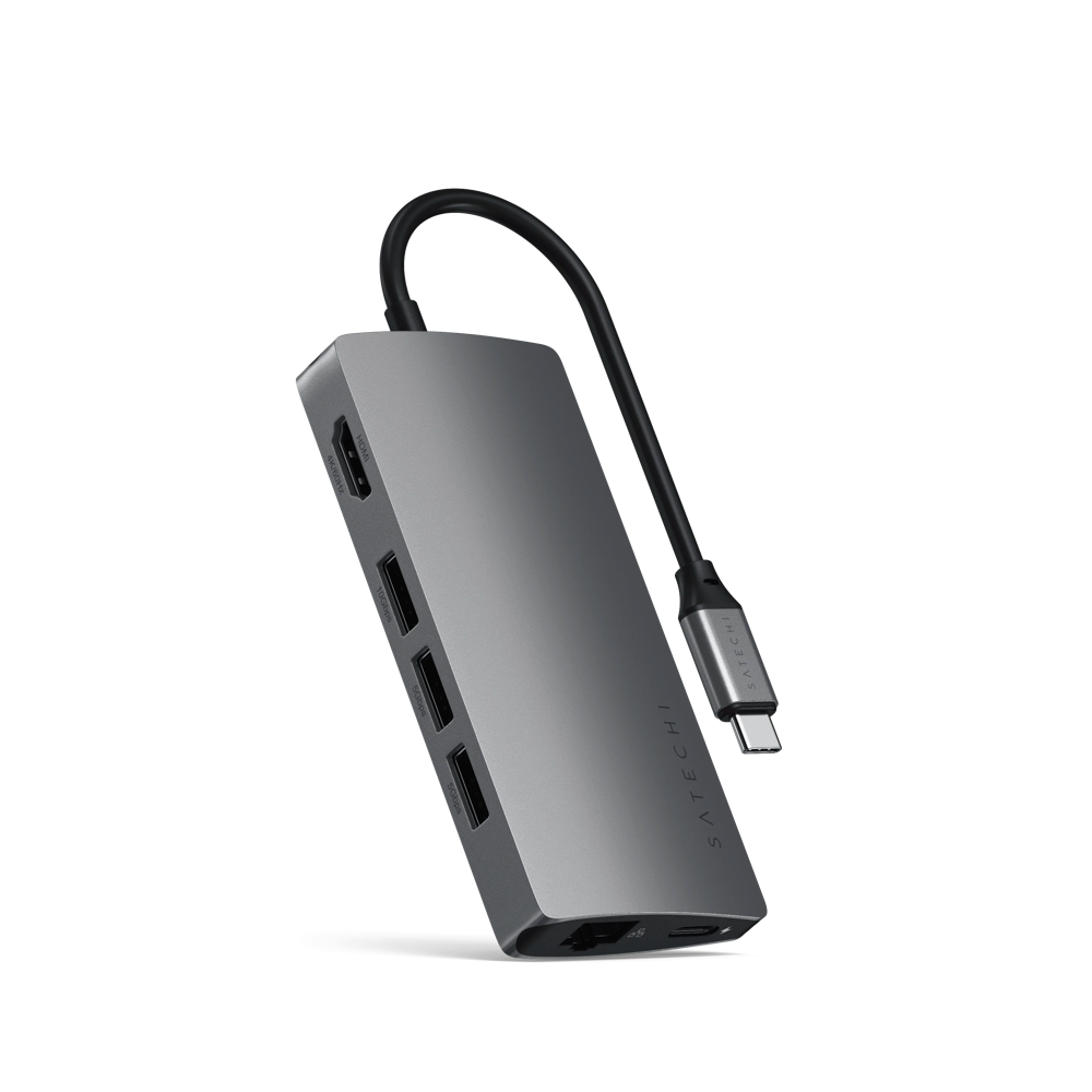 Satechi Type-C Multi-Port Adapter 4K Ethernet V2 (Space Grey)
