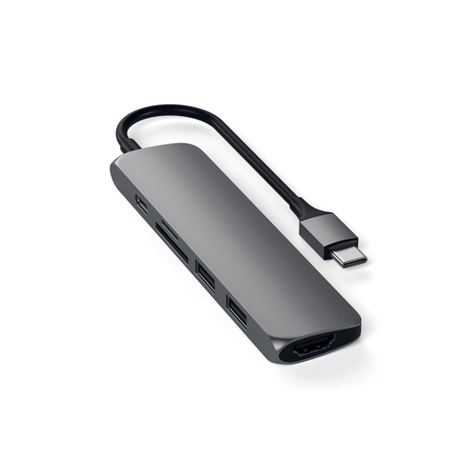 Satechi Type-C Slim Multimedia Adapter V2 (Space Grey)