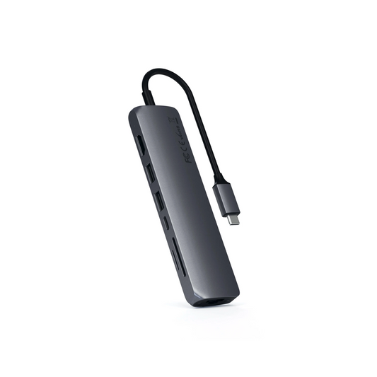 Satechi Type-C Slim Multiport with Ethernet Adapter (Space Grey)