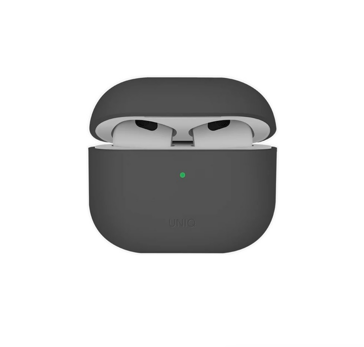 Uniq Lino Hybrid Liquid Silicon AirPods 4th Gen (2024) Case - Grey