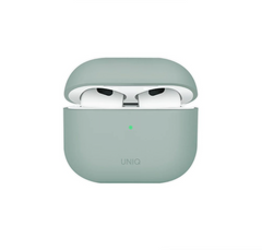 Uniq Lino Hybrid Liquid Silicon AirPods 4th Gen (2024) Case - Iceplant Green