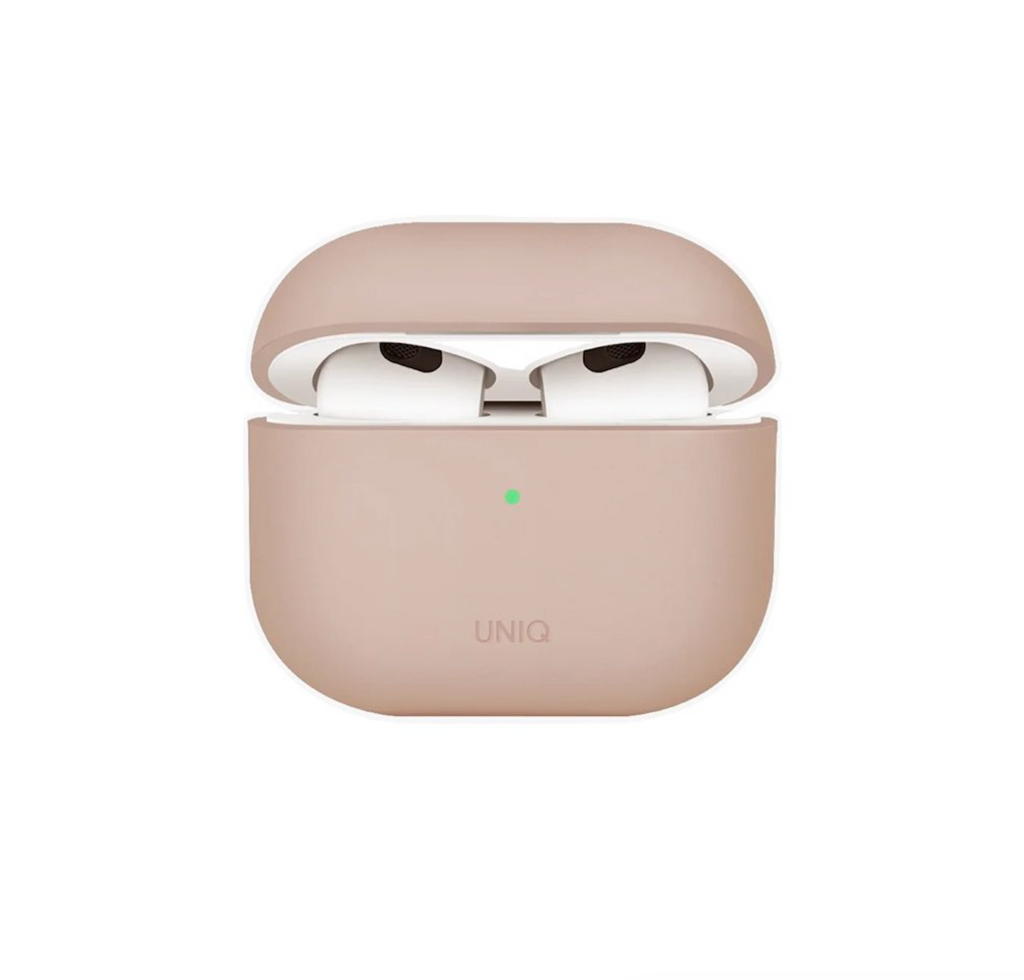 Uniq Lino Hybrid Liquid Silicon AirPods 4th Gen (2024) Case - Pink