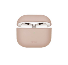 Uniq Lino Hybrid Liquid Silicon AirPods 4th Gen (2024) Case - Pink