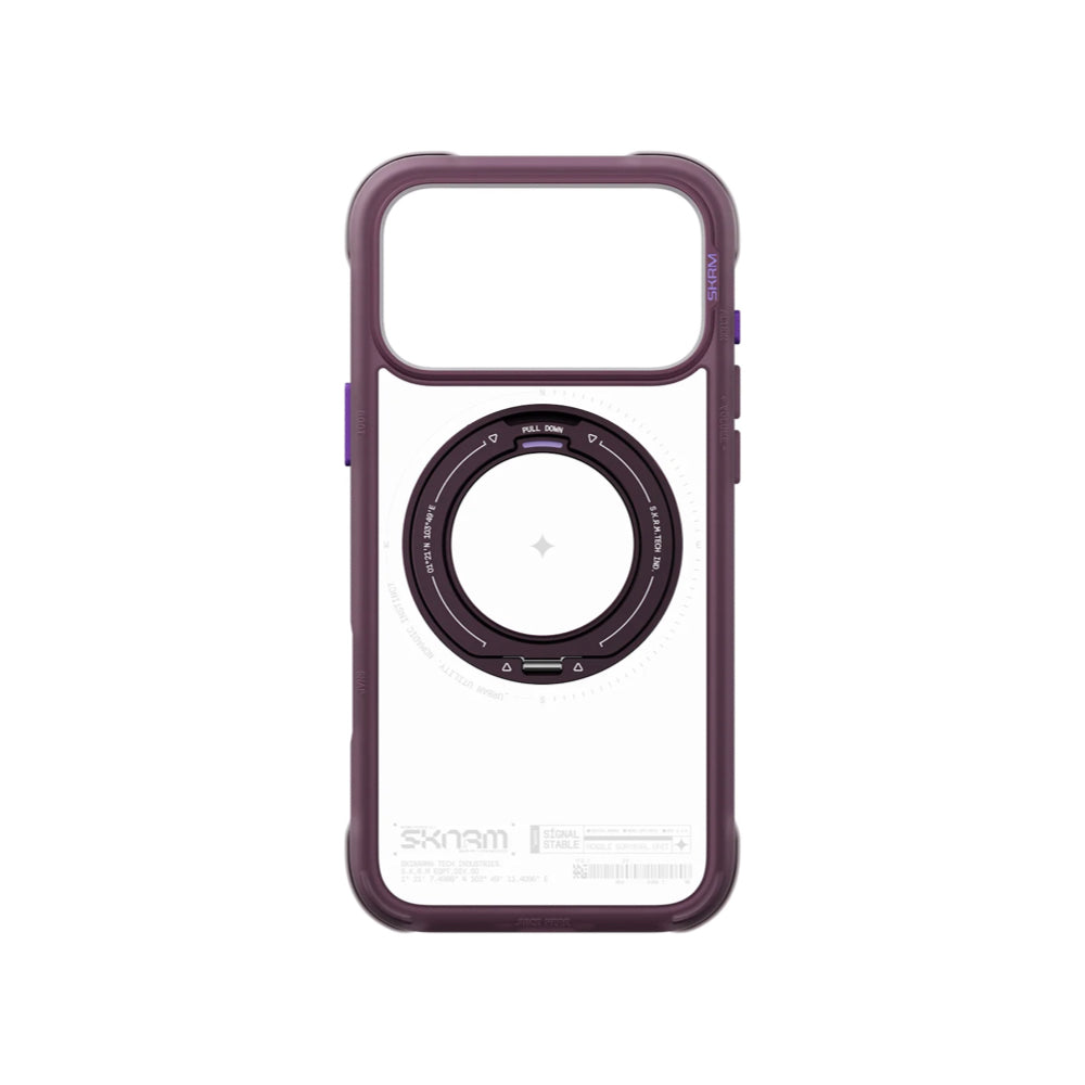Skinarma Atlas Mag-Charge Case with Rotating Kick Stand for iPhone 18 Pro Max - Burgundy