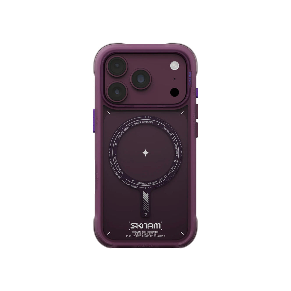 Skinarma Avion Mag-Charge Case for iPhone 18 Pro Max - Burgundy