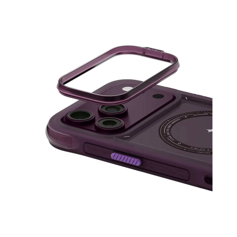 Skinarma Avion Mag-Charge Case for iPhone 18 Pro Max - Burgundy