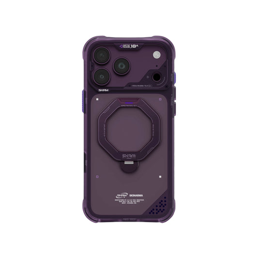 Skinarma Saturn Mag-Charge Case with Rotating Kick Stand for iPhone 18 Pro Max - Burgundy