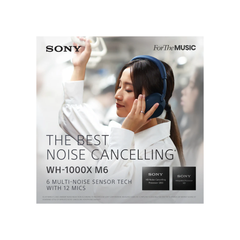 Sony WH-1000XM6 Wireless Noise Cancelling Headphones Blue (WH1000XM6/LME)