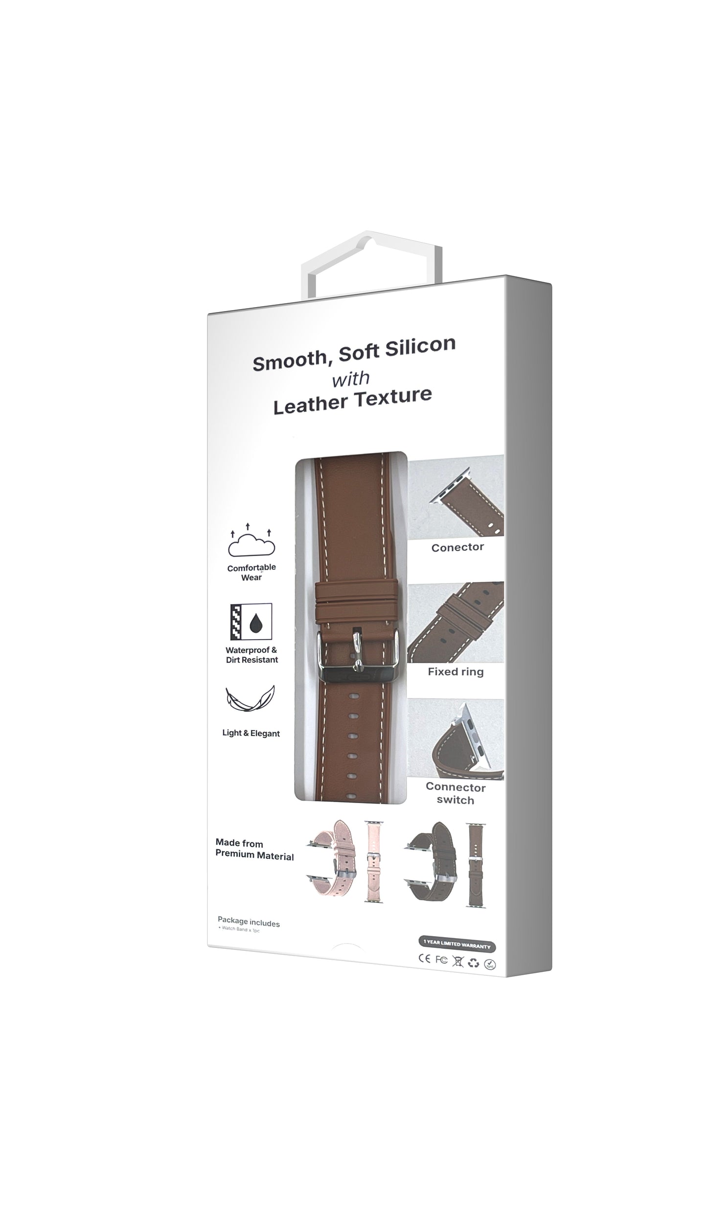 TimeLoop Apple Watch Classic Strap 41mm/40mm/38mm (Brown)