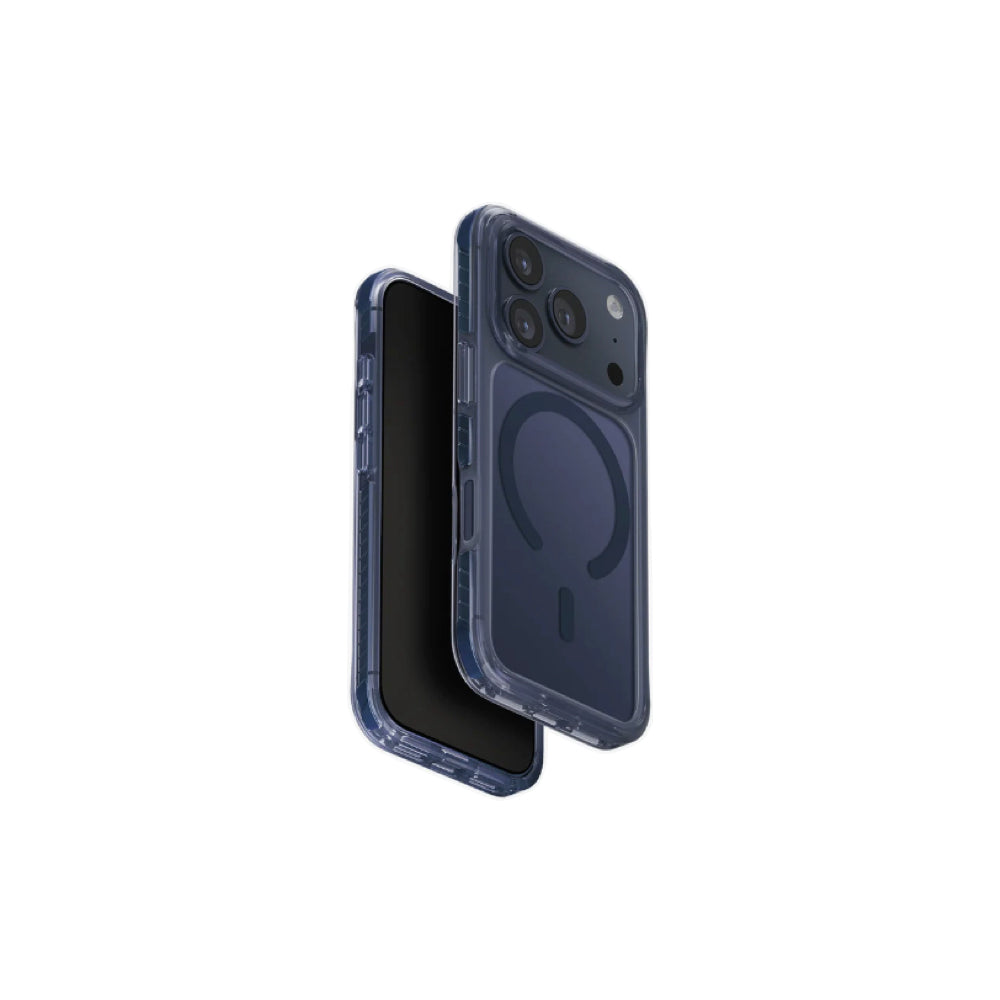 Uniq Hybrid iPhone 17 Pro (2025) 6.3 Magclick Charging Combat - Navy Blue