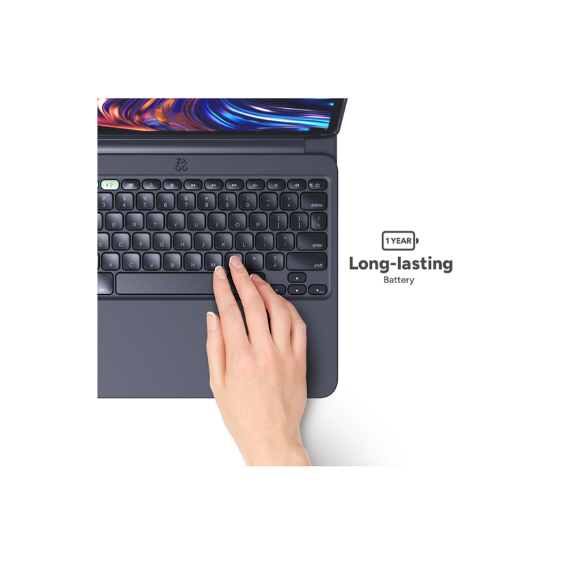 ZAGG Pro Keys Folio Case with Detachable, Wireless Keyboard for
