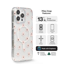 ZAGG-Cases-Milan Snap iPhone 16 Pro Max-Pink Daisies