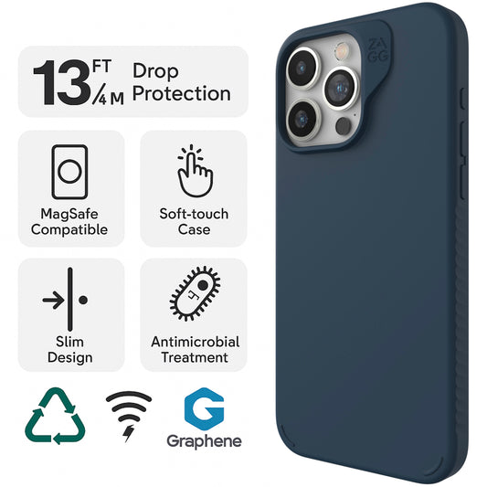 ZAGG Cases Manhattan Snap-Apple iPhone 15 Pro Max - Sage