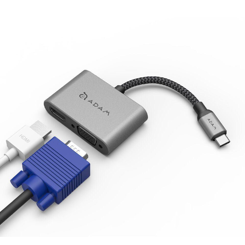 ADAM elements CASA Hub VH1 USB-C 3.1 To VGA/HDMI
