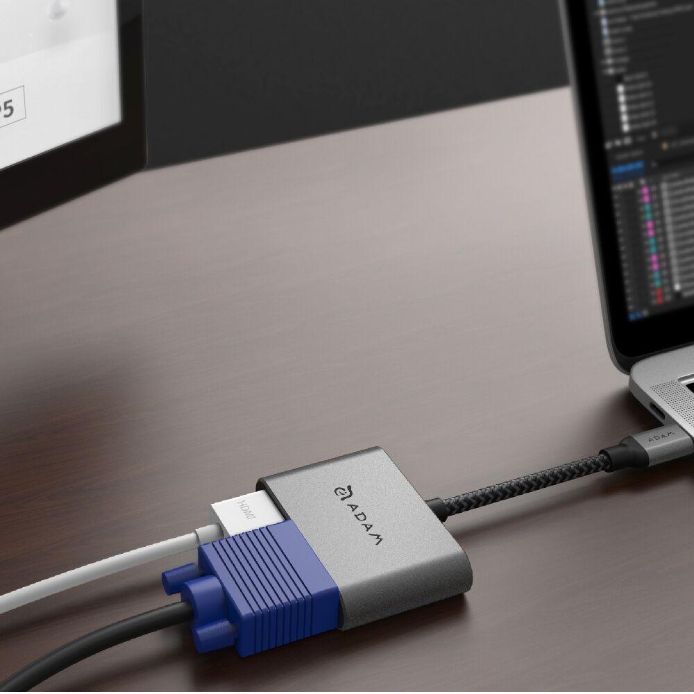 ADAM elements CASA Hub VH1 USB-C 3.1 To VGA/HDMI