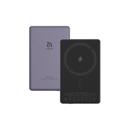 Adam Elements GRAVITY C5 Magnetic Wireless Charging Power Bank (Ultra Slim) - Purple