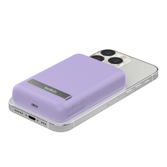 Belkin BOOST CHARGE Magnetic Wireless + Stand Power Bank, Purple 5000mAh
