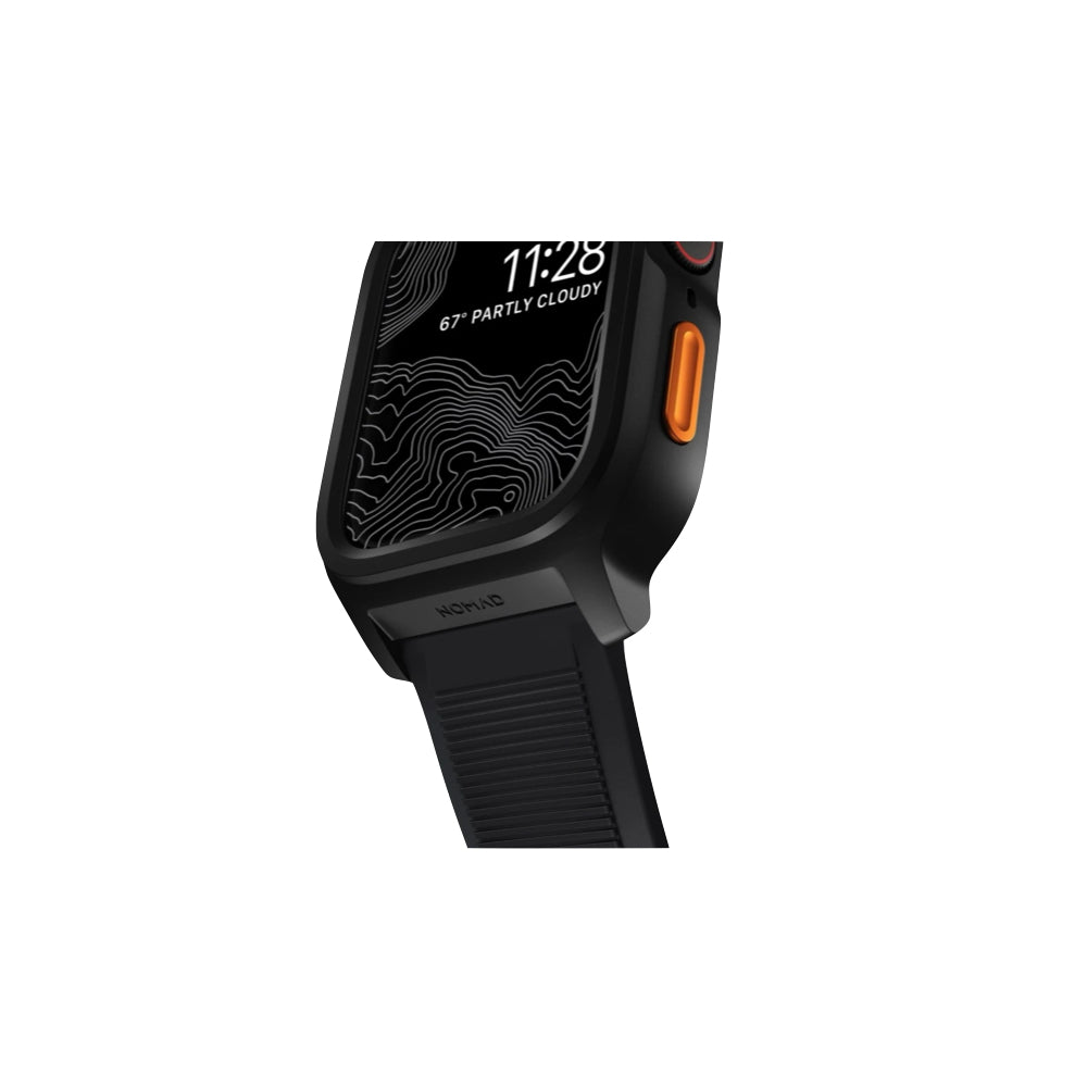 Nomad Apple Watch 45/44/42mm Rugged Case (Case & Band) - Black