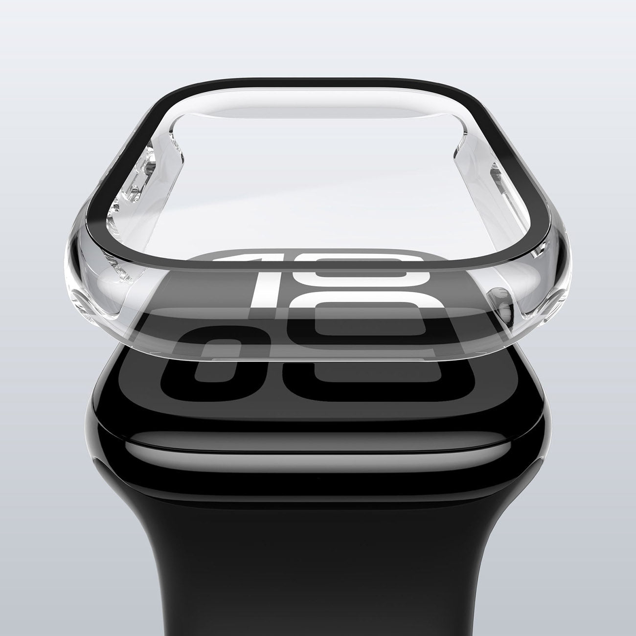 AMAZINGTHING Radix Glass  With Case For Watch Series 10 (46mm) - Transparent