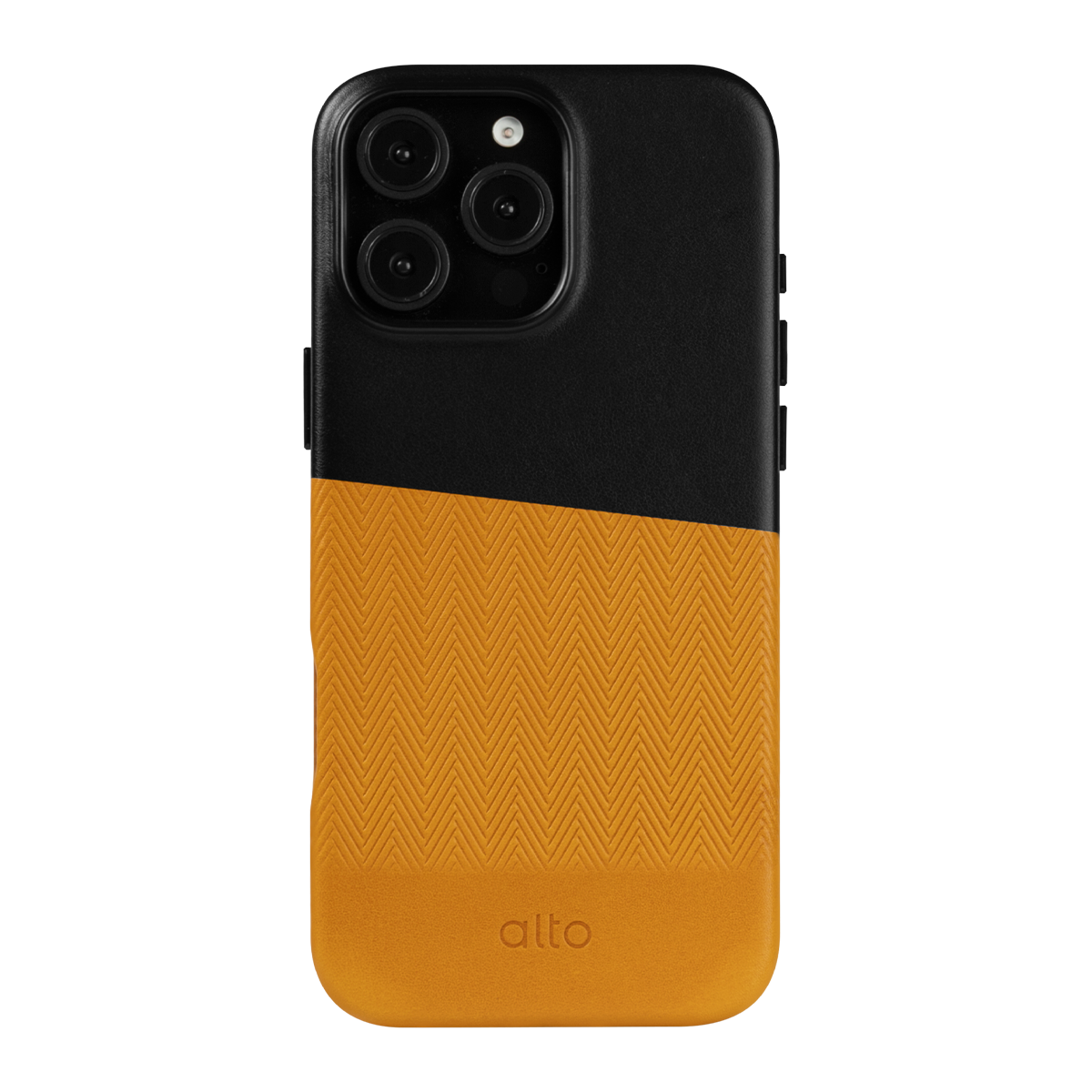 Alto Herring Leather Magnetic Case iPhone 16 Pro Max - Raven / Caramel