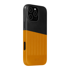 Alto Herring Leather Magnetic Case iPhone 16 Pro Max - Raven / Caramel
