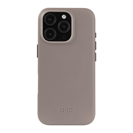 Alto Clop Leather Magnetic Case iPhone 16 Pro - Cement