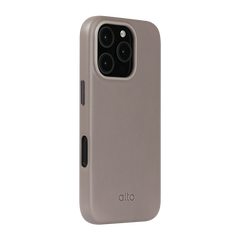 Alto Clop Leather Magnetic Case iPhone 16 Pro - Cement