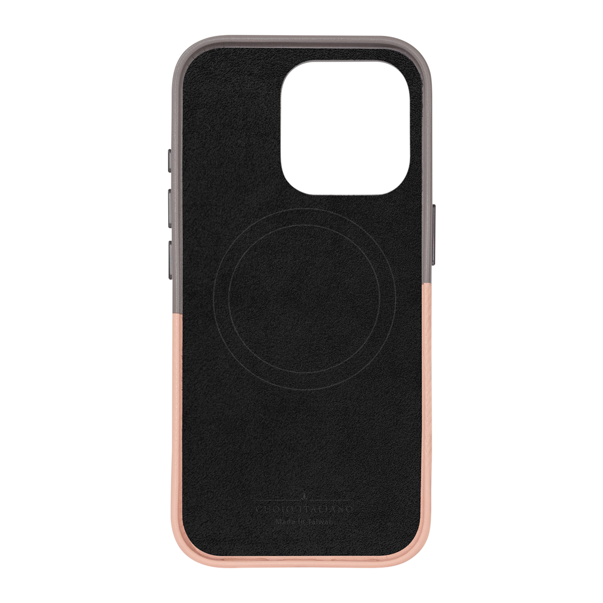 Alto Herring Leather Magnetic Case iPhone 16 Pro - Cement / Pink