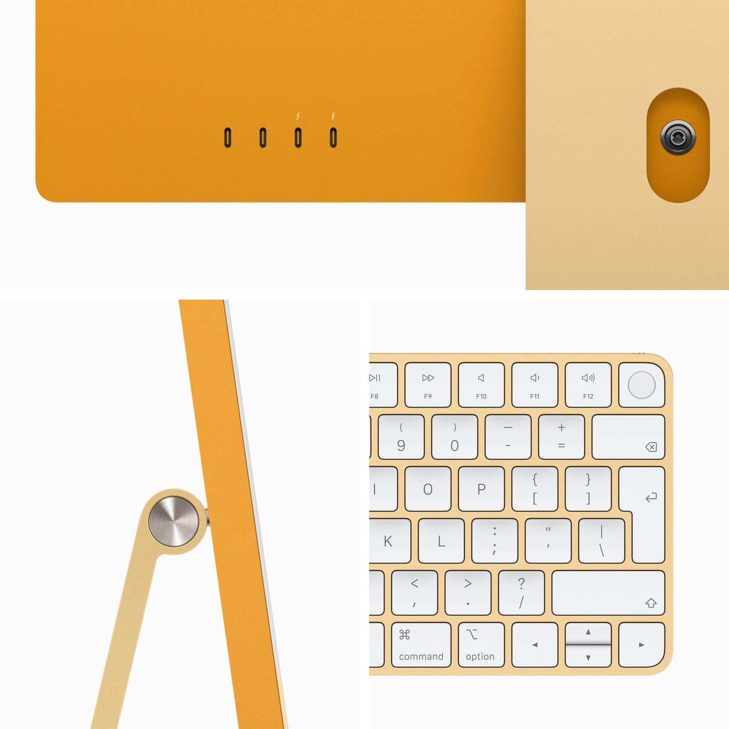 24-inch iMac with Retina 4.5K display: Apple M3 chip with 8‑core CPU and 10‑core GPU, 512GB SSD - Yellow