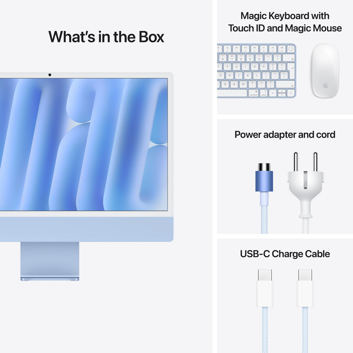 24-inch iMac with Retina 4.5K display: Apple M4 chip with 10-core CPU