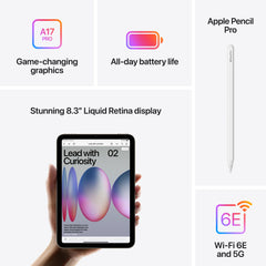 iPad mini Wi-Fi + Cellular 256GB - Blue (A17 Pro)