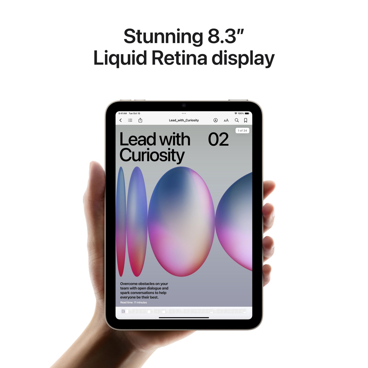 iPad mini Wi-Fi 128GB - Starlight (A17 Pro)
