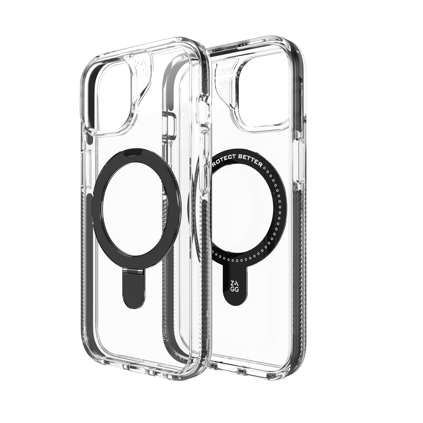 ZAGG Cases Santa Cruz Snap Ring Stand Apple iPhone 15 Pro Max - Black