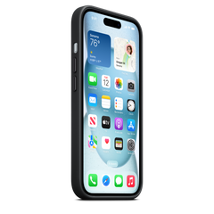 iPhone 15 FineWoven Case with MagSafe - Black