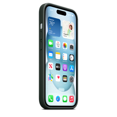 iPhone 15 FineWoven Case with MagSafe - Evergreen