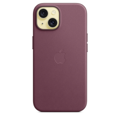 iPhone 15 FineWoven Case with MagSafe - Mulberry
