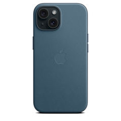 iPhone 15 FineWoven Case with MagSafe - Pacific Blue