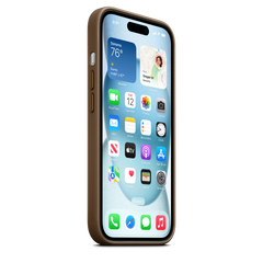 iPhone 15 FineWoven Case with MagSafe - Taupe