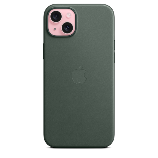 iPhone 15 Plus FineWoven Case with MagSafe - Evergreen