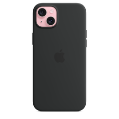 iPhone 15 Plus Silicone Case with MagSafe - Black